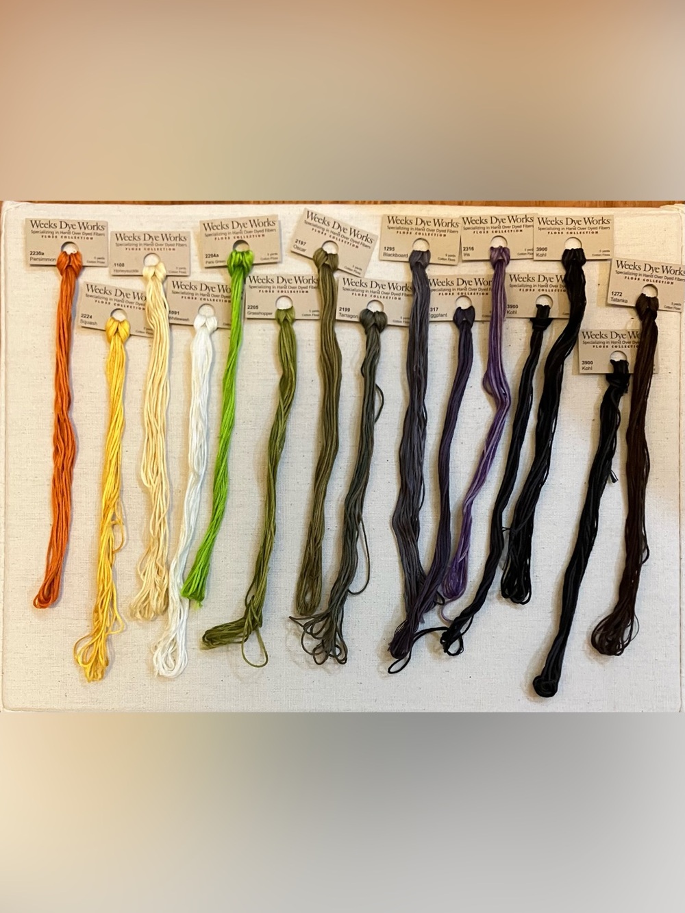 15 Skeins Weeks Dye Works Cotton Floss